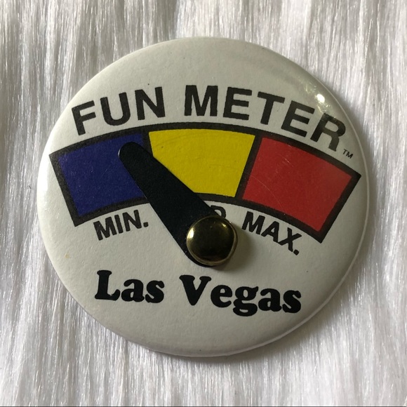 Vintage Jewelry - 🔮 5/$25 Vintage Las Vegas Fun Meter Pin